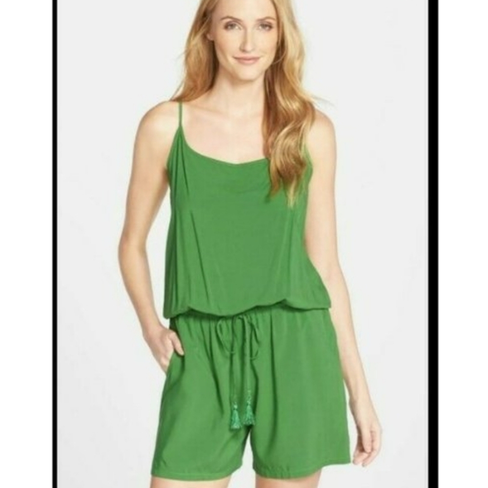 NWT Tommy Bahama Palm Green Romper Swimsuit Cover Up Size XS